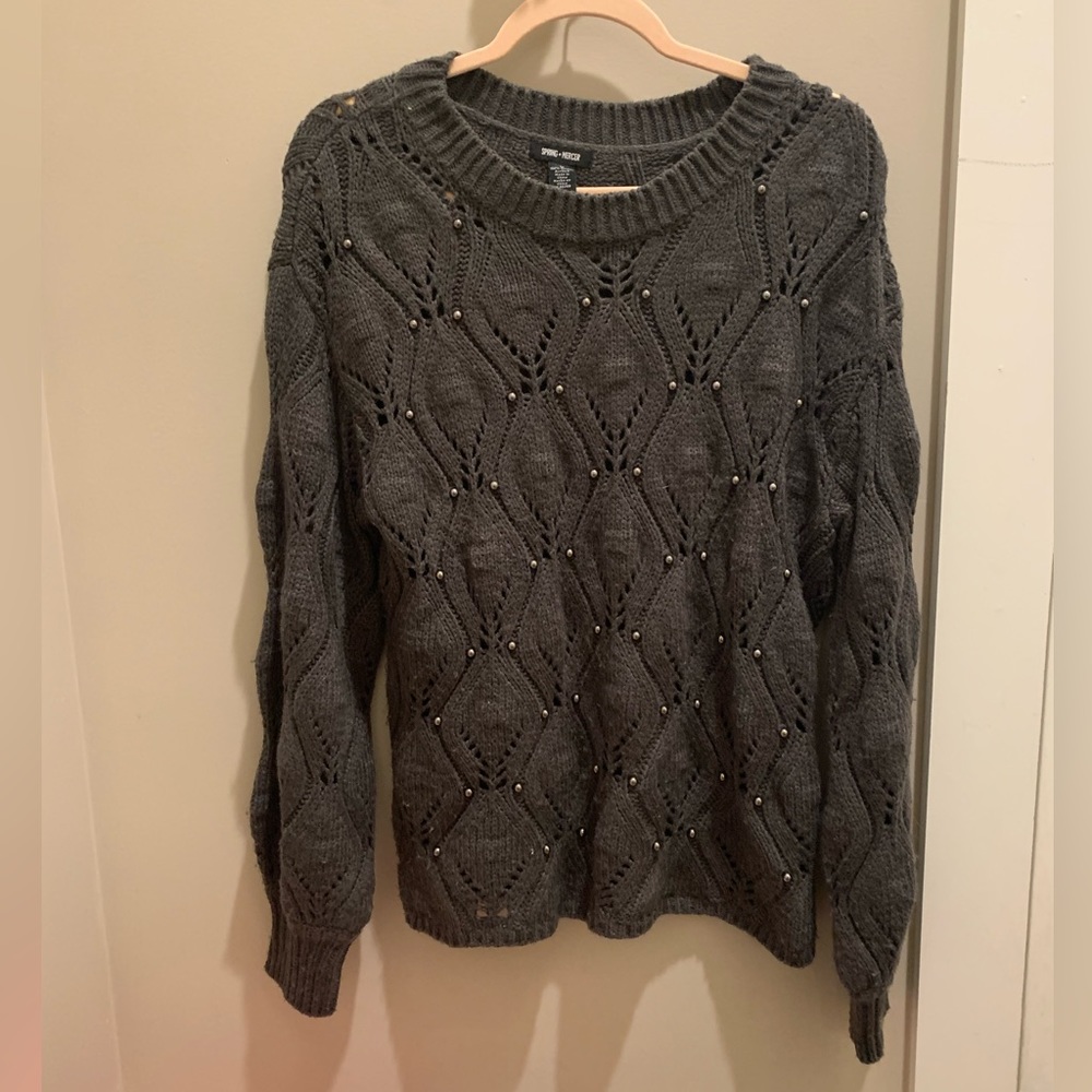 Spring + Mercer Embellished Sweater